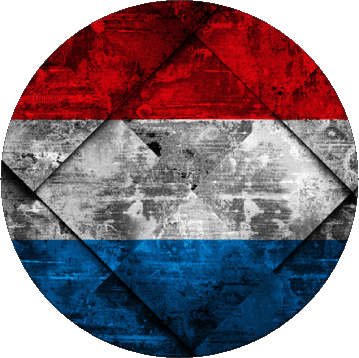 Runde Luxemburg Europa Fahnen 