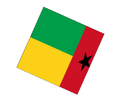 Sphere - Cube Guinée Bissau Afrique Drapeaux 