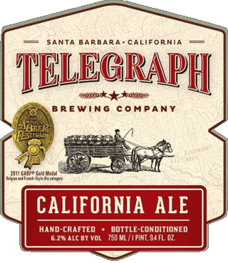 California ale-California ale Telegraph Brewing USA Beers Drinks 
