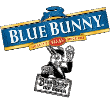 Blue Bunny Eis Essen 