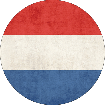 Rond Pays-Bas Europe Drapeaux 