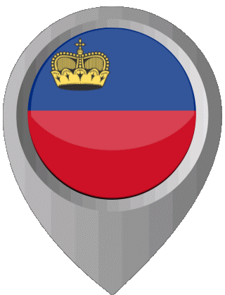 Epingle de Localisation Liechtenstein Europe Drapeaux 