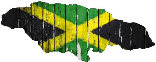 Mapa Jamaica América Banderas 