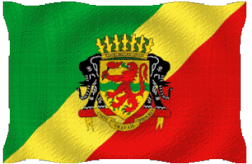 Ondulation Congo Afrique Drapeaux 