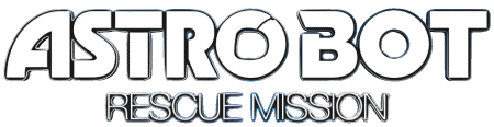 Rescue Mission Logo Astro Bot Vídeo Juegos Multimedia 