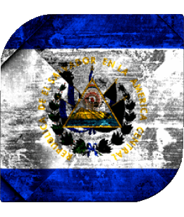 Square Salvador America Flags 