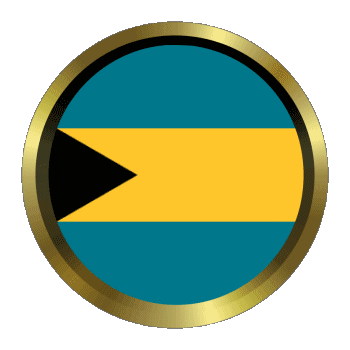 Round - Rings Bahamas America Flags 