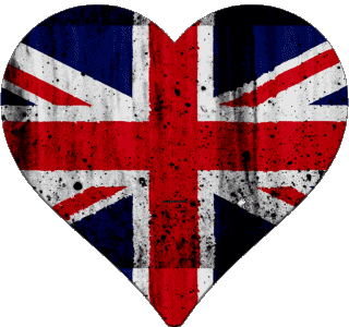 Coeur Royaume Uni Europe Drapeaux 