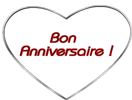 001 Coeur Bon Anniversaire Français Messages 