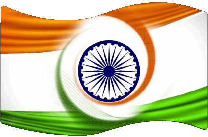 Rechteck Indien Asien Fahnen 