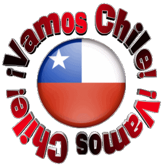 Bandera Vamos Chile Spagnolo Messagi 