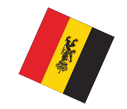 Kugel - Würfel Belgien Europa Fahnen 