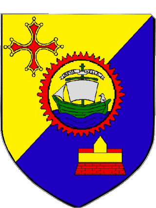 Wappen-Wappen PORT LA NOUVELLE 11 Abteilungen - Städte Frankreich Fahnen 