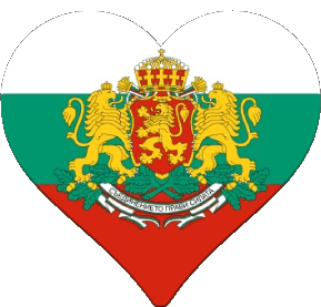 Cuore Bulgaria Europa Bandiere 