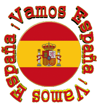 Bandera Vamos España Español Mensajes 