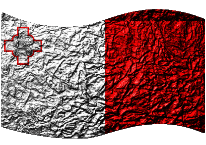 Rectángulo Malta Europa Banderas 