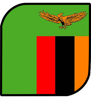 Carré Zambie Afrique Drapeaux 