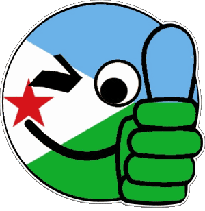 Smiley - OK Djibouti África Banderas 