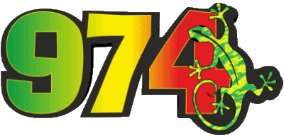 974 La Réunion D.O.M - T.O.M Francia Bandiere 