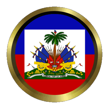Rund - Ringe Haiti Amerika Fahnen 