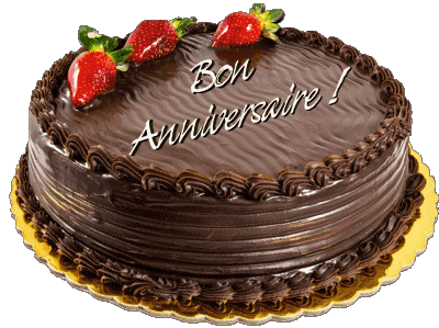 004 Gateaux Bon Anniversaire French Messages 