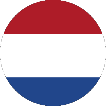 Round Netherlands Europe Flags 