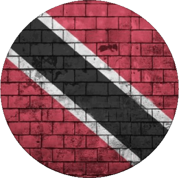 Runde Trinité et Tobago Amerika Fahnen 