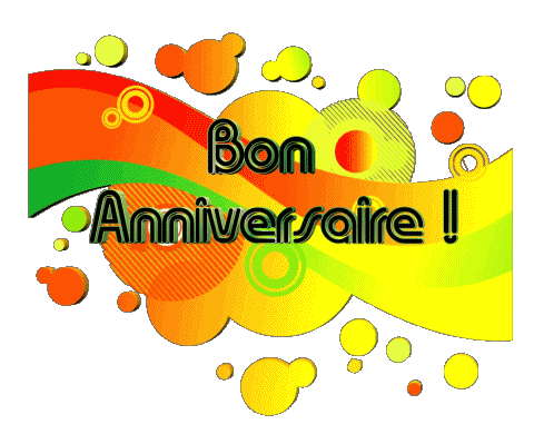 009 Fond Transparent Abstrait - Géométrique Bon Anniversaire Français Messages 