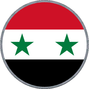 Rond Syrie Asie Drapeaux 