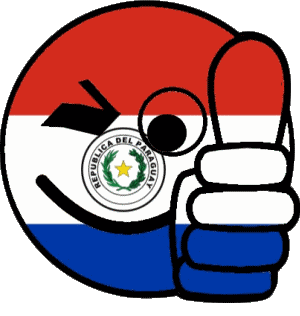 Smiley - OK Paraguay Amériques Drapeaux 