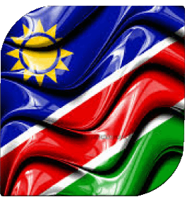 Carré Namibie Afrique Drapeaux 