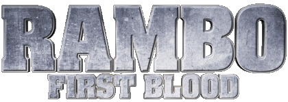 Logo First blood Rambo Películas Internacional Multimedia 