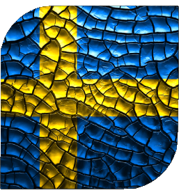 Square Sweden Europe Flags 