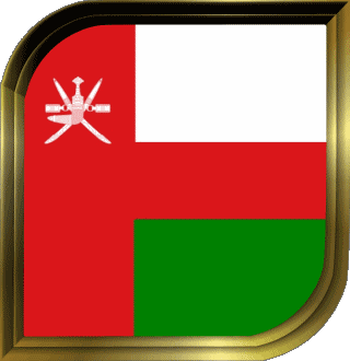 Square Oman Asia Flags 