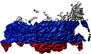 Mapa Rusia Europa Banderas 