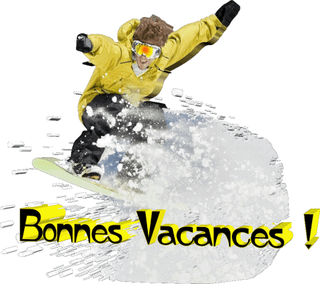 Serie 04 Bonnes Vacances Hiver French Messages 