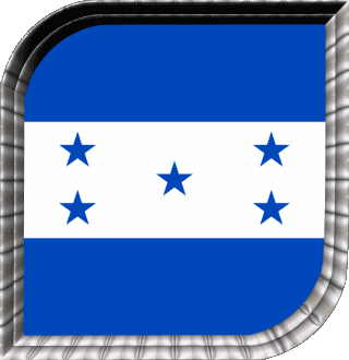 Square Honduras America Flags 