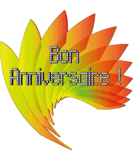 005 Fond Transparent Abstrait - Géométrique Bon Anniversaire Français Messages 