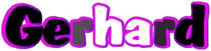 Gerhard G MASCULIN - Allemagne Prénoms 