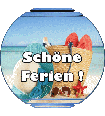 02 Fond Transparent Schöne Ferien Allemand Messages 
