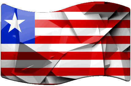 Rectangle Liberia Africa Flags 