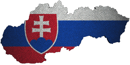 Map Slovakia Europe Flags 