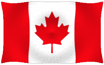 Ondulación Canadá América Banderas 