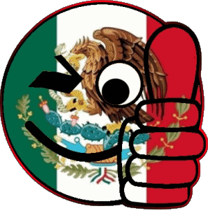 Smiley - OK México América Banderas 