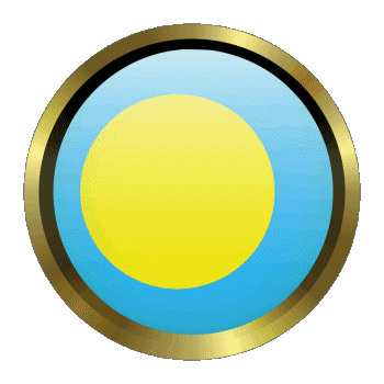 Rund - Ringe Palau Ozeanien Fahnen 