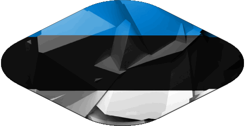 Ovale Estonia Europa Bandiere 