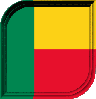 Plaza Benin Afrika Fahnen 