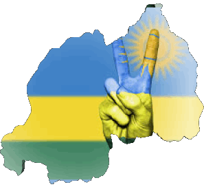 Carte Rwanda Afrique Drapeaux 