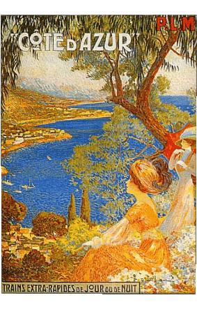 Cote d&#039;azur-Cote d&#039;azur France Cote d Azur Retro Poster - Orte Humor -  Fun 