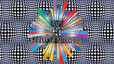 004 Animated Background Abstrait - Géométrique Bon Anniversaire French Messages 